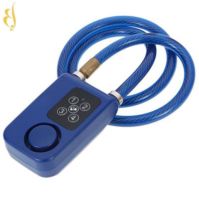 China Vibration Anti-theft Electronic Alarm App Code ABS+brass Motorcycle Smart Chain Lock For Motor for sale