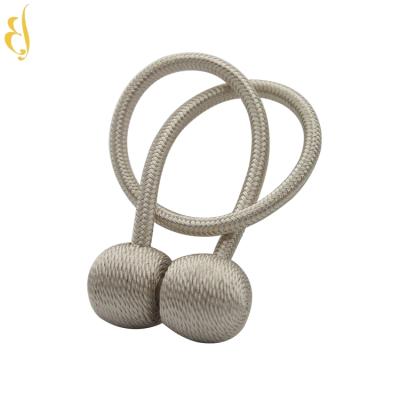 China Curtian Accessories Decorative Home Curtain Buckle Rope Magnetic Tieback for sale