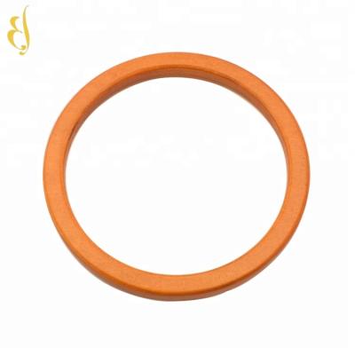 China Eco - Friendly Round O Shape Frame Wooden Bag Handle For Straw Bags for sale