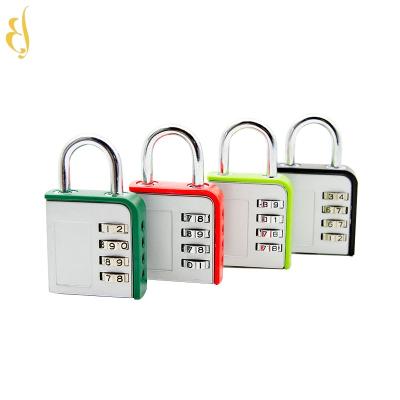 China 4 Digital Combination Travel Luggage Bag Zinc Alloy Practical Suitcase Security Stainless Lock Padlock for sale