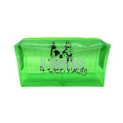 China Fashion Custom Logo TPU Transparent Cosmetic Bag Personalized Travel PVC Cosmetic Bag Clear Makeup Bag for sale