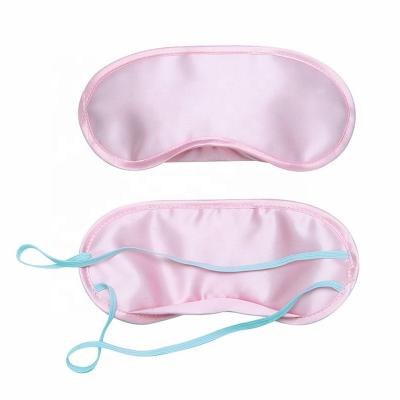 China Wholesale Customized Anti-Puffiness Natural Black Black Blindfold Cover Sleeping Silk Eye Mask for sale