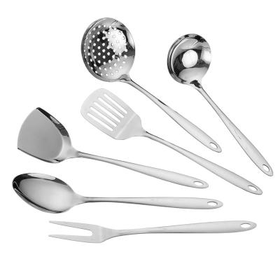 China Wholesale Cheap Viable Grace Stainless Steel Cookware Flatware Flatware Cutlery 7pcs Gold Silver Kitchenware Cooking Tools Utensil Set for sale