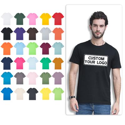 China 100% Custom Logo Puff Print Sleeve Tee Unisex T-shirt Anti-Wrinkle OEM ODM Mens Cotton Plain Blank T-shirt Shorts For Women Mens for sale