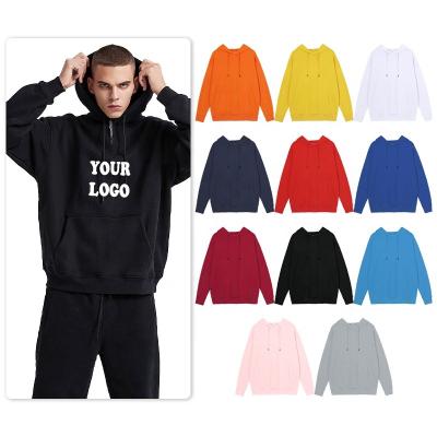 China Anti-Wrinkle Custom100% Cotton Fabric Men's Hoodies Customize Casual Oversized Blank Hoodie Print Embroidery Logo For Unisex for sale