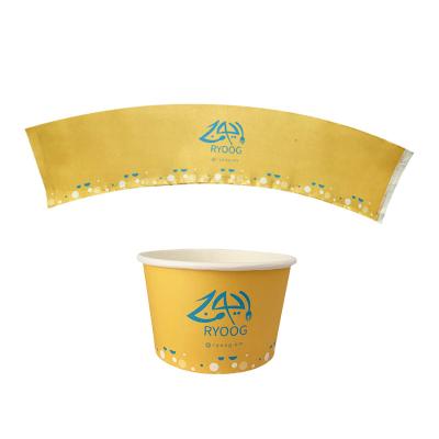 China High size waterproof custom logo pe coated paper cup fan paper bowl bulk fan with cheap price from china for sale