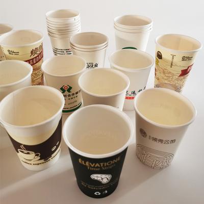 China Biodegradable Customize Coffee Cups Mini Espresso Coffee Paper Cup Disposable Heat Resistant Paper Cup for sale