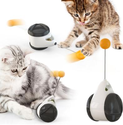 China New balance pet cat balance pet cat ball eco-friendly toy animal educational interactive chase cat ball toy for sale