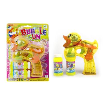 China Flash with Music Cowboy Cute Toys Transparent Duck Four Lights Flash Water Bubble Gun for sale