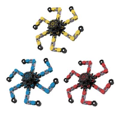 China Pressure Release Robot Toy Fingertip Spinner Sensory Kids DIY Deformable Spinning Spinner Toys Spinners Toys for sale