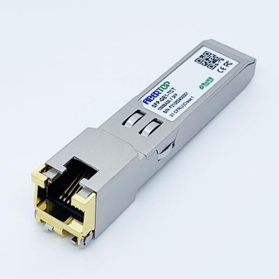 China Gigabit Ethernet 1.25 Over Cat 5 Cable FIBERTOP 1000Base-T RJ45 SFP Copper 100m Optical Transceiver Module for sale