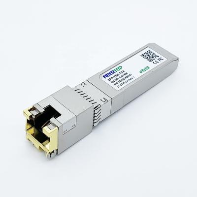 China 10G Ethernet Over Category 6a/7 FIBERTOP 10Gb/s RJ45 80m SFP+ Copper Optical Transceiver Twisted Copper Wiring Module for sale