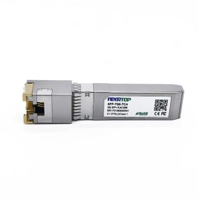 China 10GBASE-T FIBERTOP copper transceiver copper 10g sfp+ 80m RJ45 supplier for H3C SFP-XG-T80 transceiver module for sale