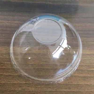 China Who respects the environment; Beautiful Clear 95mm Disposable Cups Plastic Dome Lids Without Hole for sale