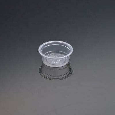 China Light ; Resist cracking; Recycled Small 0.5oz 15ml Disposable Sauce Container With Lids Wholesale Clear PP Cups for sale