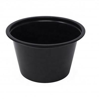 China Light ; Resist cracking; Eco Black 0.5oz 0.75oz 1oz 1.5oz 3oz 2.5oz 3.25oz 4oz 5.5oz or Clear Disposable Plastic PP Soy Puff Party Cup With Lids for sale