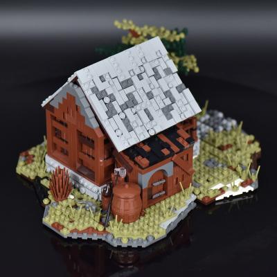 China Sight Modular Medieval House Building Toy Moc City Alternative Construction Toy Brick House Blocks Toy For Children for sale