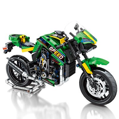 China Building Toy JUHANG 82004 Moto League Series KAWASAKI Z900 Motorcycle Model 776PCS Assemble Bricks Kids DIY Toys for sale