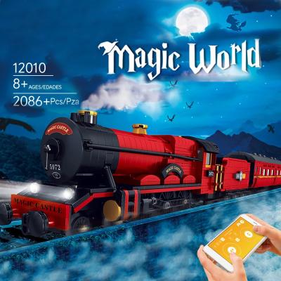 China Building Toy Mold King 12010 Magic Train Blocks Toy The APP RC Motorized Magic Train Model Building Blocks Assembly Bricks Kids for sale