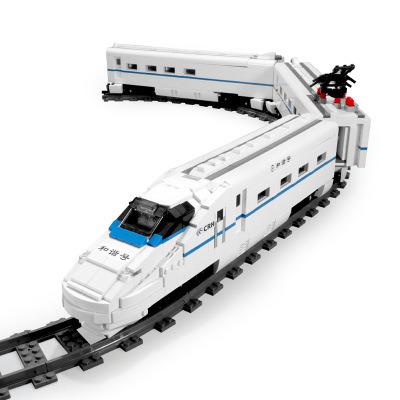 China City World Railway CRH2 Building Blocks 12002CX Electric Train KING 12002 MOLD Building Toy Remote Control Train High Speed ​​Train Model for sale