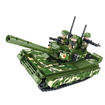 China Building Toy Reobrix 89001 Building Block The Leopard 2 Military Tank Assembled Battleship Model Educational Toys For Kids Boys for sale