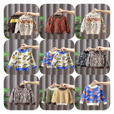 China Anti-wrinkle High Quality Children's Christmas Sweater Pure Cotton Boys' Sweater Medium Children's Sweater for sale