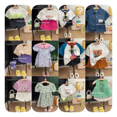 China Motorcycle & 2023 Summer Chinese Factory Wholesale New Design Boutique Children's Wear Two Piece Set Group for sale