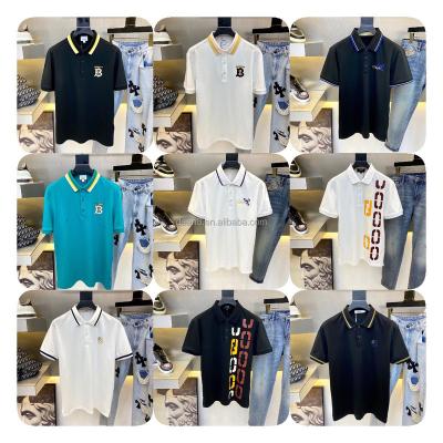 China Wholesale Anti-Wrinkle Designer Multicolor Mens Polo Custom High Quality Custom Polo Business Casual Plaid Polo Shirt for sale