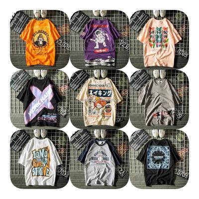 China Anti-wrinkle 100% cotton wash streetwear graphic vintage oversized men's t-shirt for sale