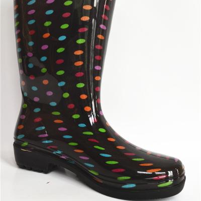 China Fashion Women PVC Waterproof Medical Rain Boots Transparent Knee High Wellingtons Wellington Boots for sale