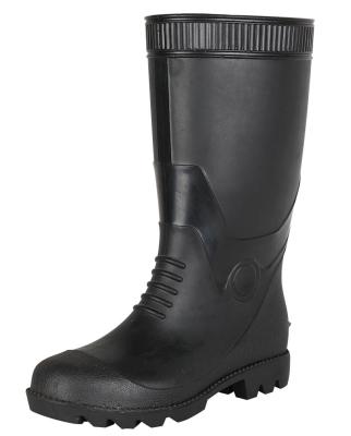 China Waterproof Men's PVC Knee High Safety Rain Riding Rubber Boots Rain Boot Men for sale