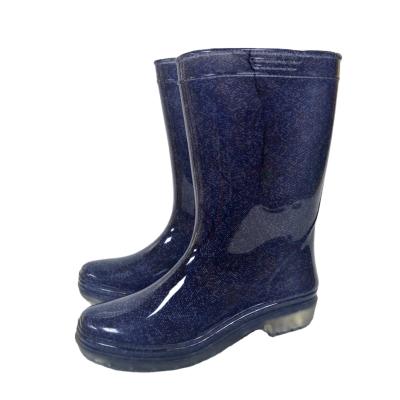 China Good Quality PVC Egoli Rubber Boots Waterproof Black Safety Steel Toe Cap For Women Rubber Boots for sale