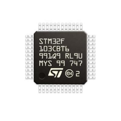 China Wholesale Electronic Components Support BOM Quotation Microcontroller IC STM32F103CBT6 LQFP-48 128 KB for sale