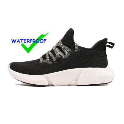 China JINJIANG Waterproof Factory Flying Women's 3d Fabric Sock OEM Men's Athletic Breathable Running White Knitting Waterproof Knitted Sneakers for sale