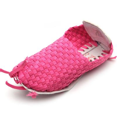 China Shoe Uppers Durable Vamp Woven Strap Lady Shoes Low Price Webbing Upper for sale