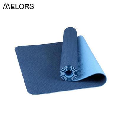 China Dual Layer Premium 6mm Band Yoga Mat Eco Friendly High Performance Thick Ultra Dense Grip Cushioning For Yoga Pilates Support And Stability for sale