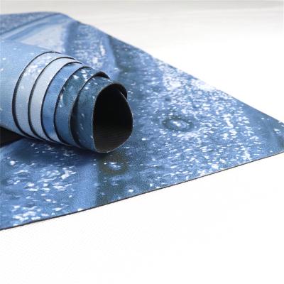 China Melors Eco - Friendly Customized Exercise Mat Logo Printing Yoga Mat Rubber Suede for sale