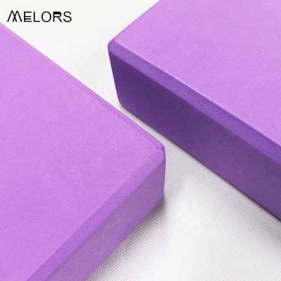 China Melors Eva Foam Durable Washable Waterproof Anti-Slip Custom Printed Purple Block And Eco Friendly Yoga Bricks For Yoga Exercise for sale