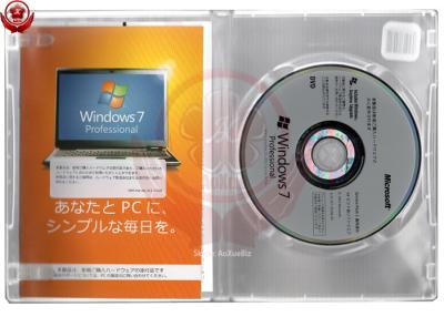 China 32 / 64bits Japanese Windows 7 Operating System OEM Microsoft Online Activation for sale