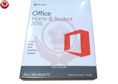 China Globally Activate Microsoft Office Home And Student 2016 Retail COA Key Sticker for sale