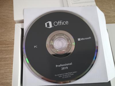 China Cartão-chave incluído Microsoft Office 2019 Ativação Pro Dvd Windows Lifetime Warranty à venda