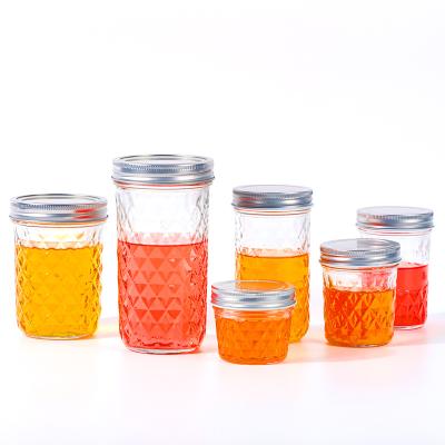 China Food KDG Glass Beverage Packaging Juice Coffee Glass Jars With Screw Lids 100ml 250ml 300ml 500ml 650ml for sale