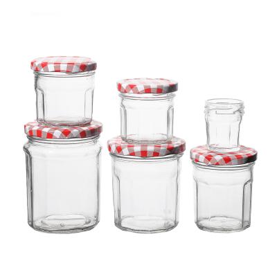 China Hot Sale Canned Food Kitchenware Factory Supply 100ml 200ml Multiple Capacity Clear Empty Cheap Glass Jars Food for sale