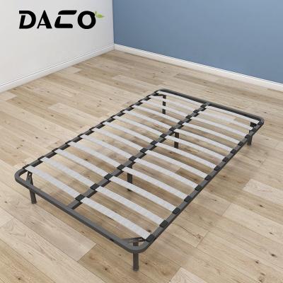 China Customizable Heavy Duty Platform Bed Slat Rack Systems Full Metal Base Foldable Type Frame for sale