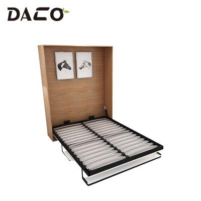 China Foldable Foldable Bedroom Furniture Mechanism Smart Folding Door Slot Fold Down Vertical Bed With A Desk And Shelf for sale