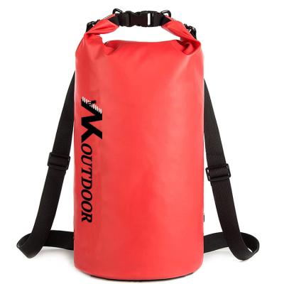 China Outdoor Activity Wholesale PVC Waterproof Dry Bag with Pocket Cylinder Office Interior Zippered Dry Bag Keeps Gear Dry for Kayaking and Boating, Beach for sale