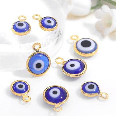 China Fashionable New Arrival 3D DIY Evil Eye Nails Art Design Alloy Metal Element Cartoon Evil Eye Nail Charm for sale