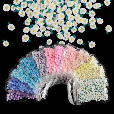 China Fashionable colorful 3D flower nail resin nail art charm flat back make kawaii design accessories resin flower for sale