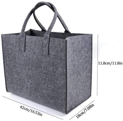 China Fashion Women Hand Shopping Storage Large Capacity Felt Bag High Quality Suitable Felt Bag For Ladies for sale