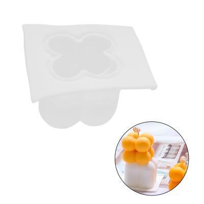 China Sustainable DIY Rubik's Cube Craft Candle Molds Handmade 3D Silicone Mold For Candle Ice Cream Cake Making for sale